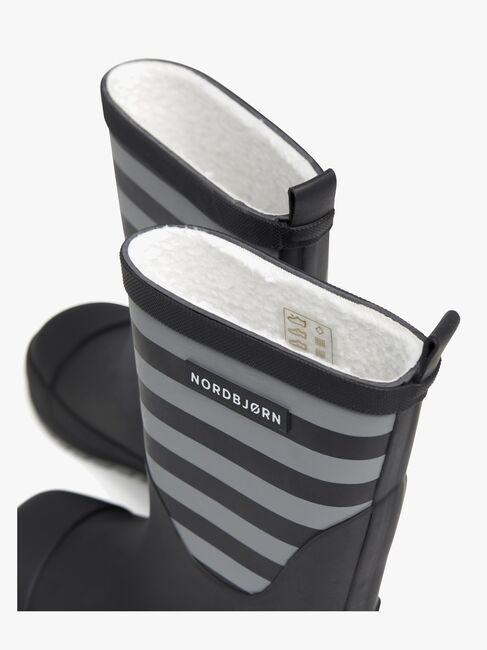 Nordbjørn Dunder Fôrede Gummistøvler, Grey/Black