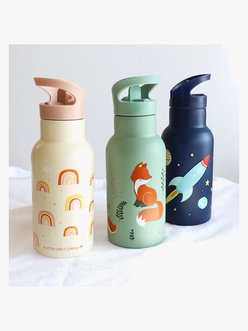 A Little Lovely Company Vannflaske Regnbuer 350 ml, Beige