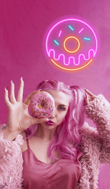 Candy Shock Neonlampe, Donut