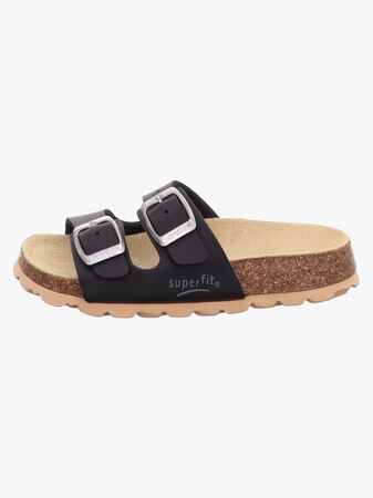 Superfit Fussbett Slippers, Svart