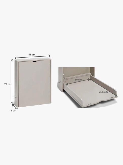 JLY Dream Veggstellebord, Warm Grey