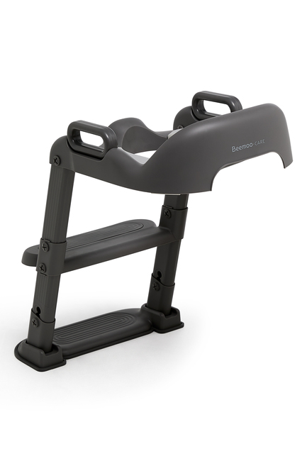 Beemoo CARE Assist Toalettsete med Stige, Deep Grey