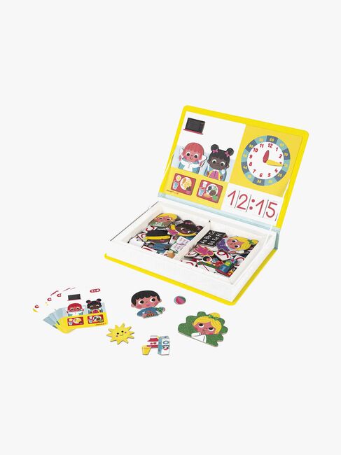 Janod Magneti'Book Lær Deg Klokken Magnetsett 75 Stk