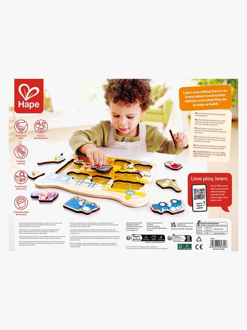 Hape Knottepuslespill Anleggsmaskiner 10 Brikker
