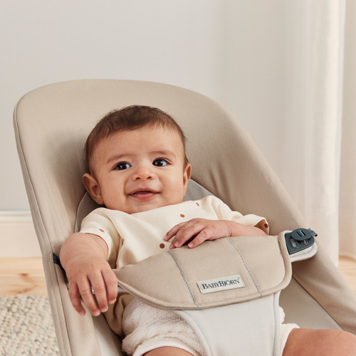 BabyBjörn Balance Soft Vippestol Vevet, Khaki/Beige