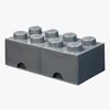 LEGO Oppbevaring Med Skuff 8, Dark Grey