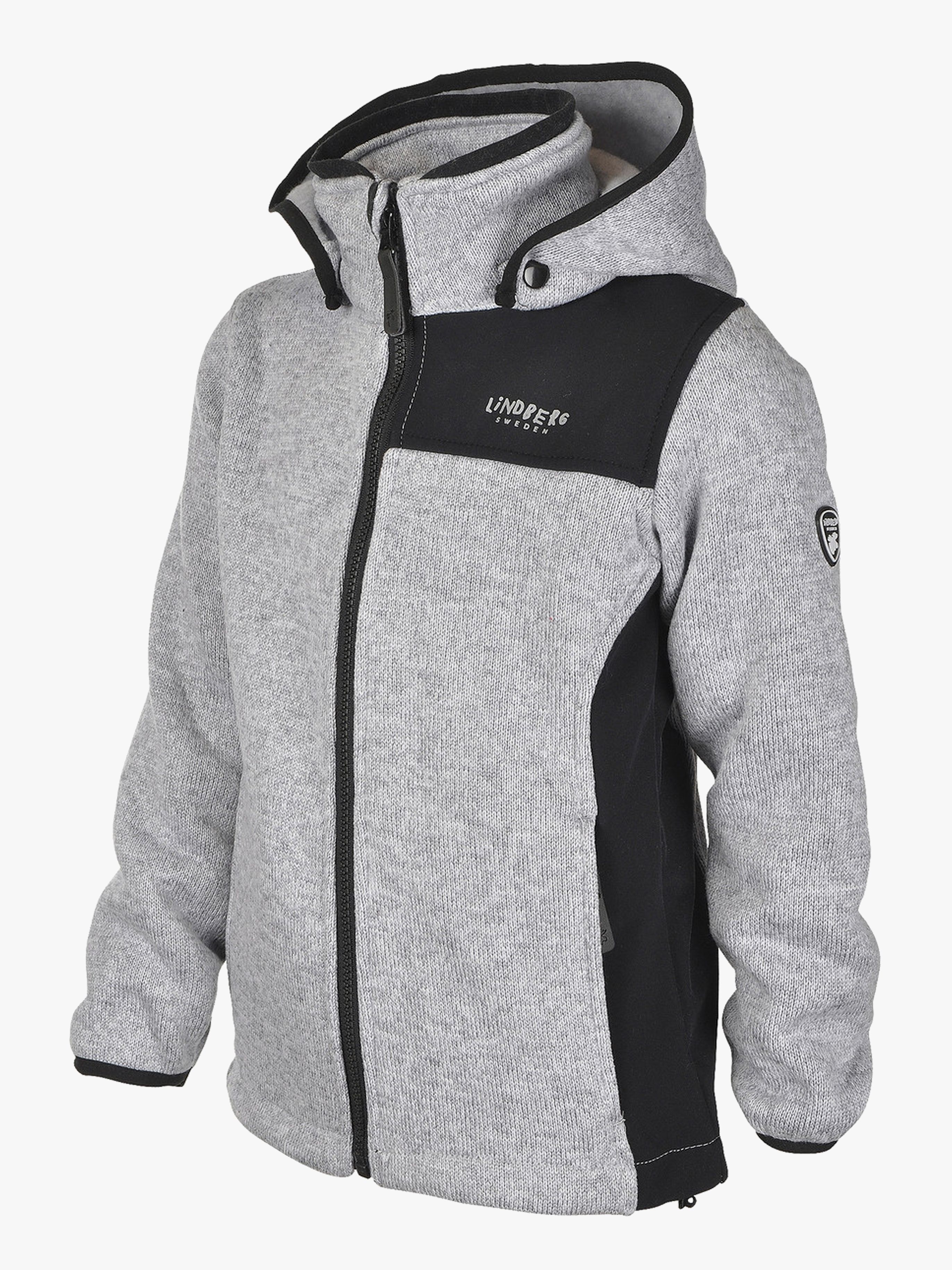 Lindberg Bormio Fleecejakke, Grey Melange, 130 - Fleecejakker & Fleecegensere - 100% Polyester