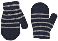 Lindberg Magic Wool Stripe Votter 2-pack, Navy/Grey