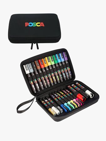 Posca Tusjpenner i Etui 24 Stk