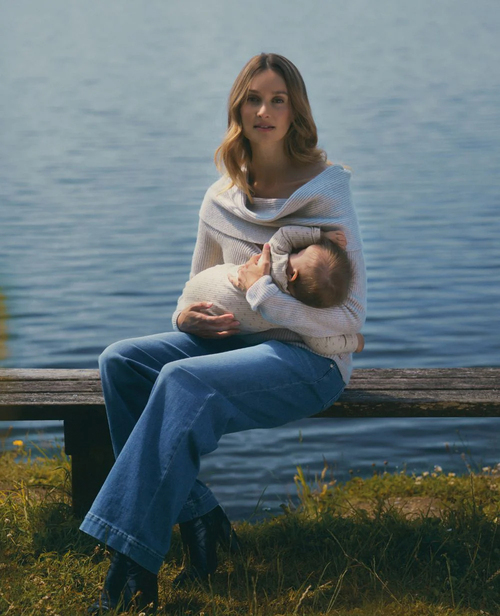 Cache Coeur KELLY Gravidbukser, Mid Blue