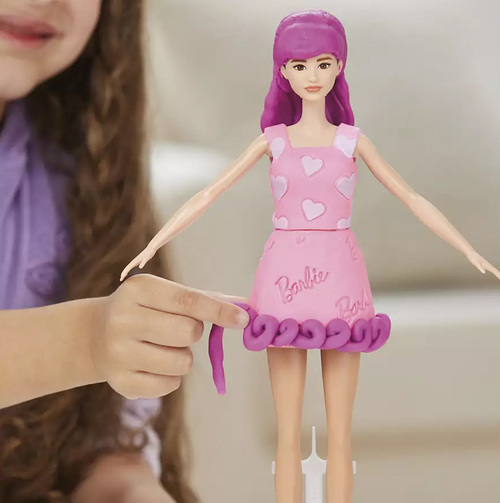 Play-Doh Barbie Modelleire med Dukke Hjerte & Hår