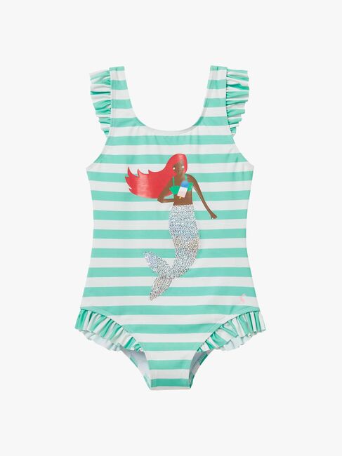Tom Joule Splash Badedrakt, Greenstripe