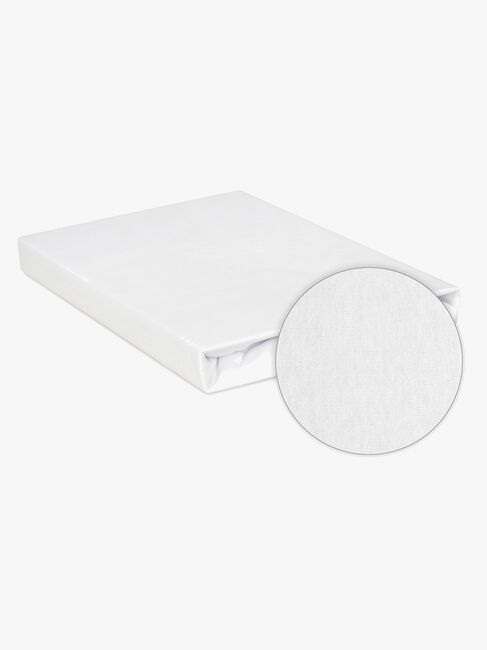 BabyMatex Cotton Stretchlaken til Barneseng 60 x 120 cm, White