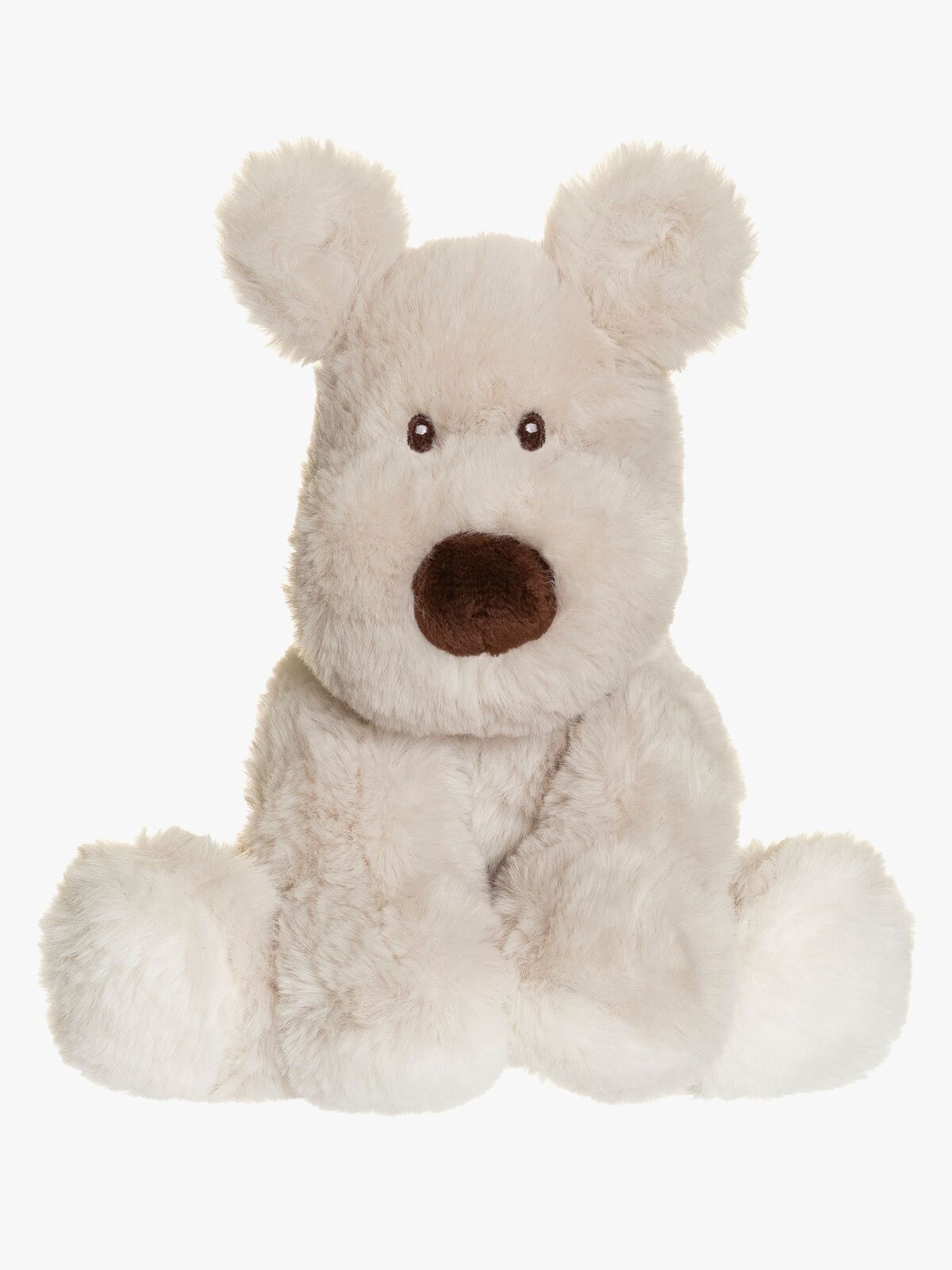 Teddykompaniet Kosedyr Mocca Hund 18 cm, Grå