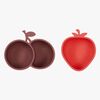OYOY Yummy Strawberry & Cherry Skål, Cherry Red/Nutmeg
