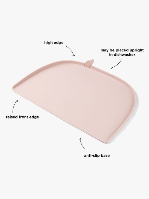 Done By Deer Elphee Spisebrikke med Kant Silikon, Powder