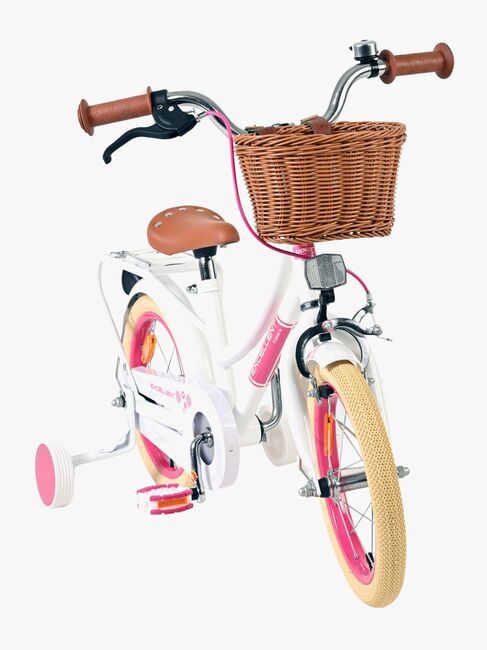 Volare Excellent Sykkel med Kurv 14 Tommer, Hvit
