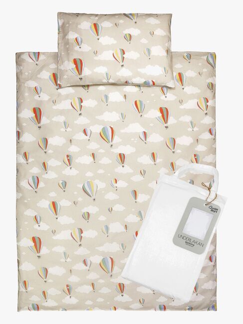 Rätt Start Sengesett Sprinkelseng 100x130 Luftballong 3 Deler, Greige