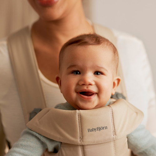 Babybjörn Mini Bæresele Vevd, Beige