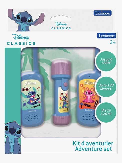 Disney Stitch Walkietalkier & Lommelykt 120 m