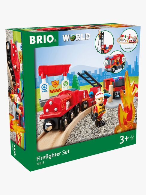 BRIO World 33815 Togsett med Brannmannstema