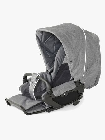 Nordic Crown Promenade Tekstilsett Sittedel, Grå Melange