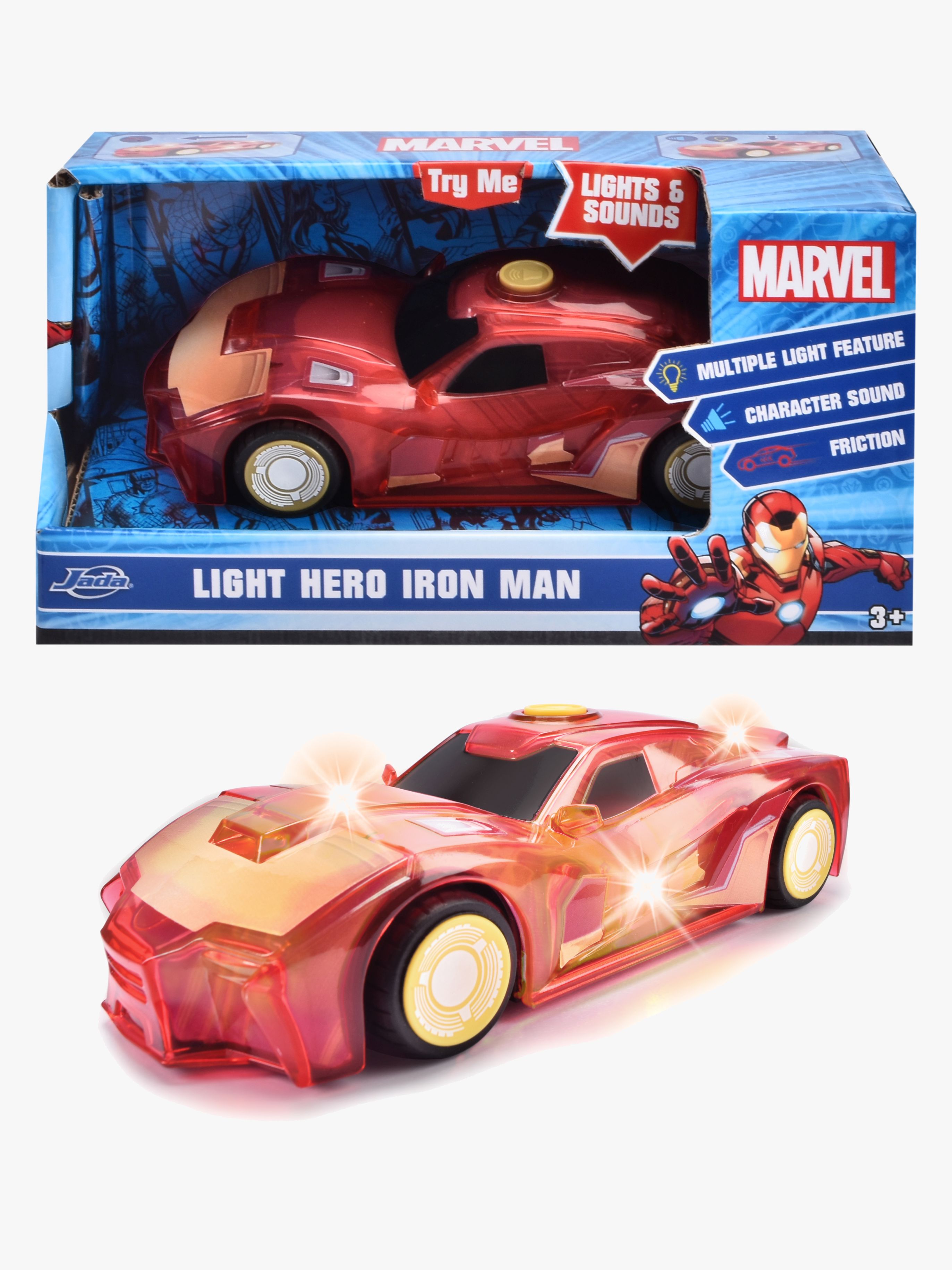 Marvel Iron Man Black Panther Light-Up Bil 1:32 - Øvrig