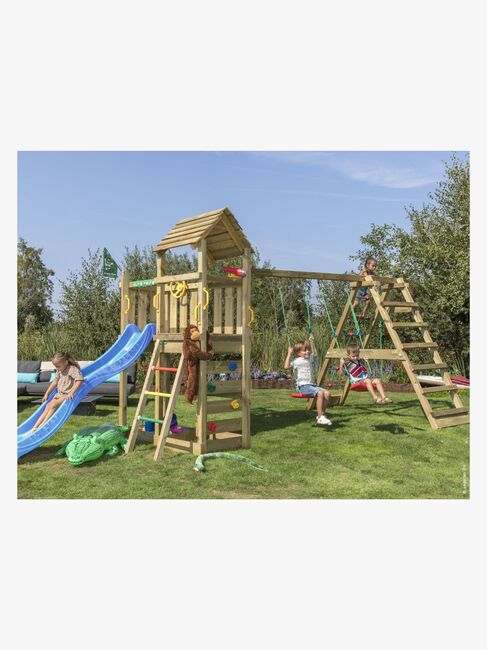 Jungle Gym Safari Lekestativ, 2 Husker og Sklie, Blå