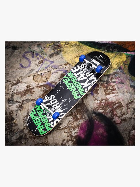 Pinepeak Skateboard, Svart/Grønn