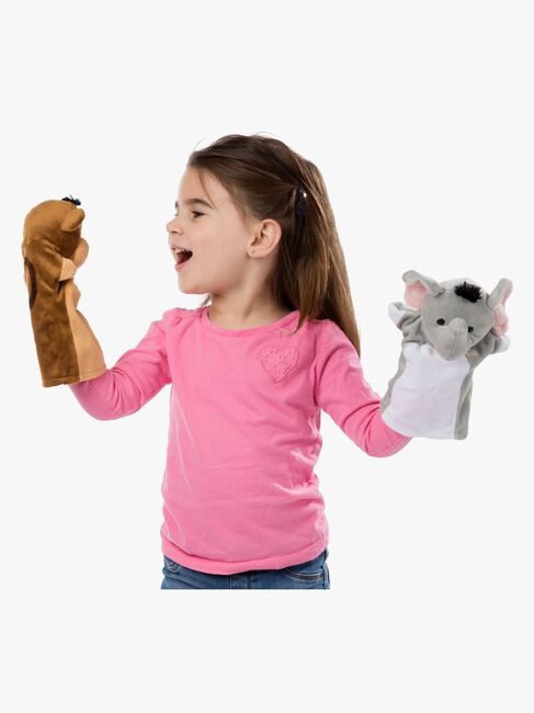 Melissa & Doug Hånddukker Kosedyr Zoo, 4 st