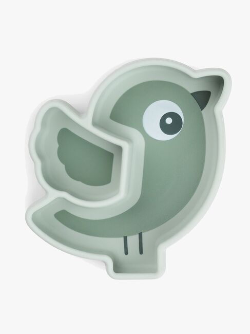 Done By Deer Stick & Stay Silikontallerken Birdee, Green