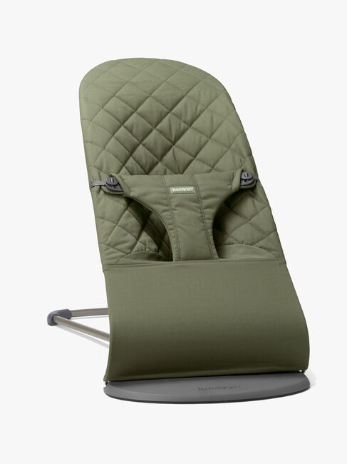 BabyBjörn Bliss Vippestol Vevet Klassisk Quilt, Mørkegrønn