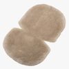 Tinkafu Lammeskinn Bubble Sittepute, Taupe