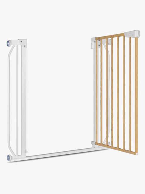 Lionelo Truus Slim Sikkerhetsgrind, White/Natural