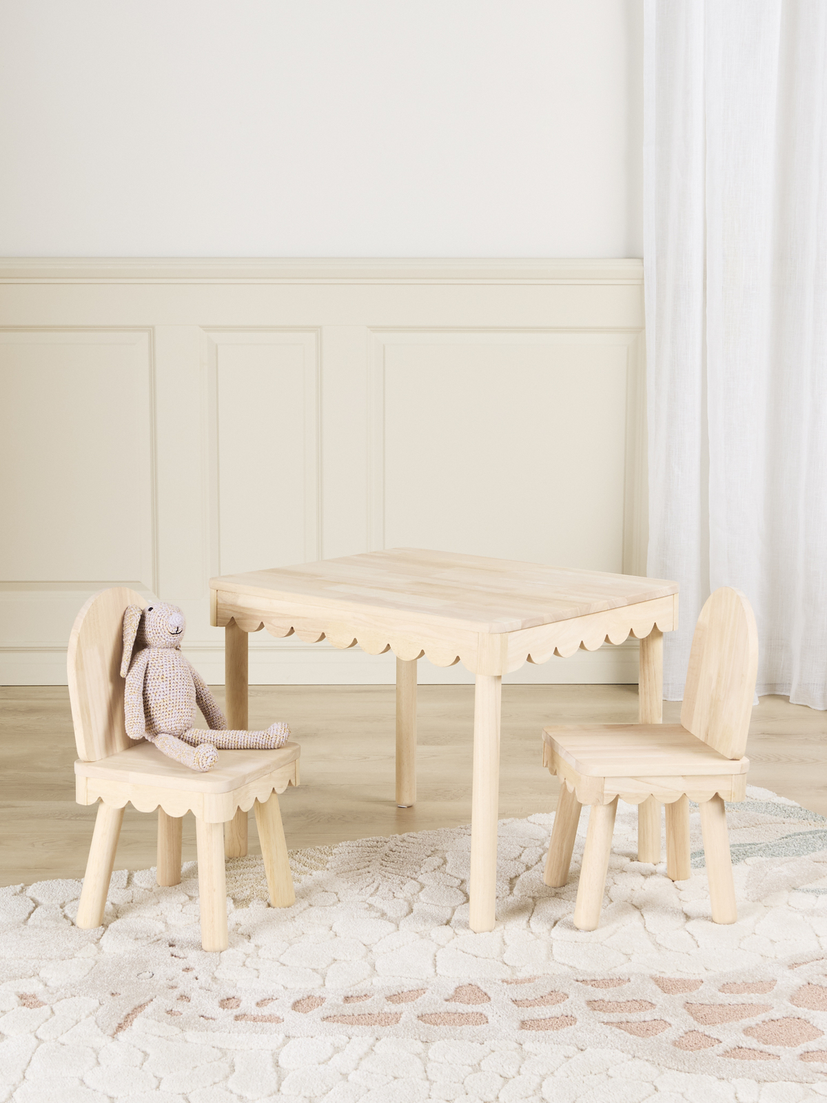 Alice & Fox Dune Bord & Stol, Natural Wood