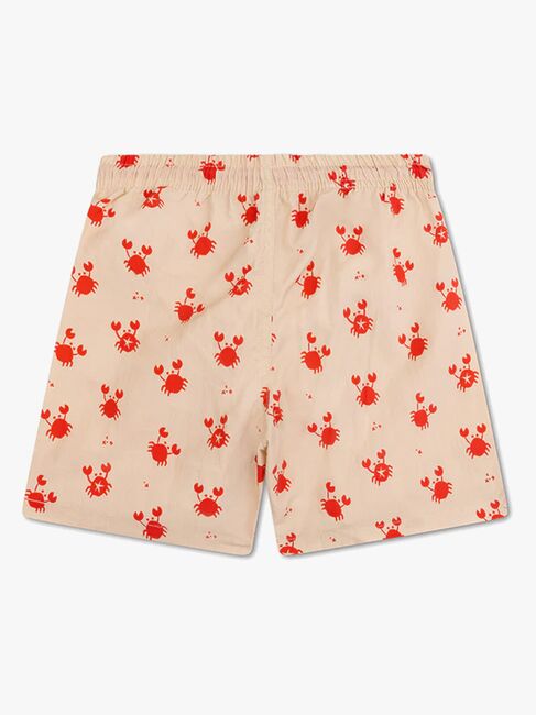 Swim Essentials Badebukse, Crabby Red/Beige