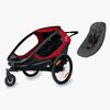 Hamax Outback Sykkelvogn inkl. Babysete, Red/Black