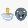 BIBS Colour Smokker 2-pack Lateks Str 1, Baby Blue/Petrol