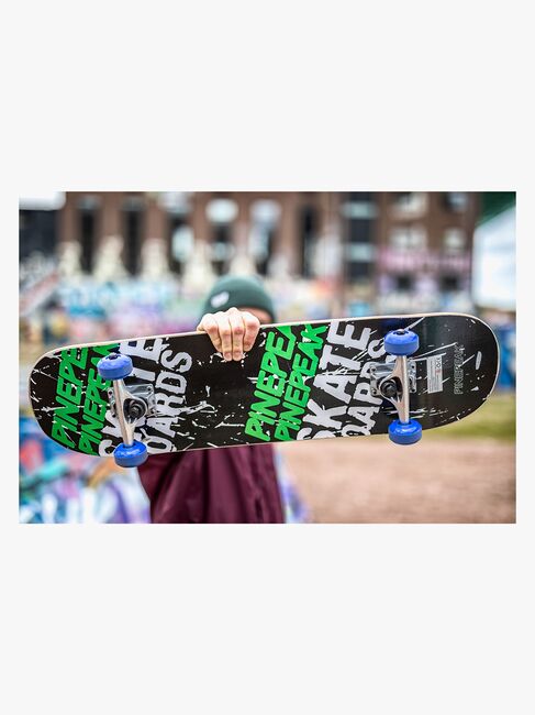 Pinepeak Skateboard, Svart/Grønn