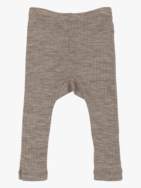 Mikk-Line Leggings Baby Merinoull, Melange Denver