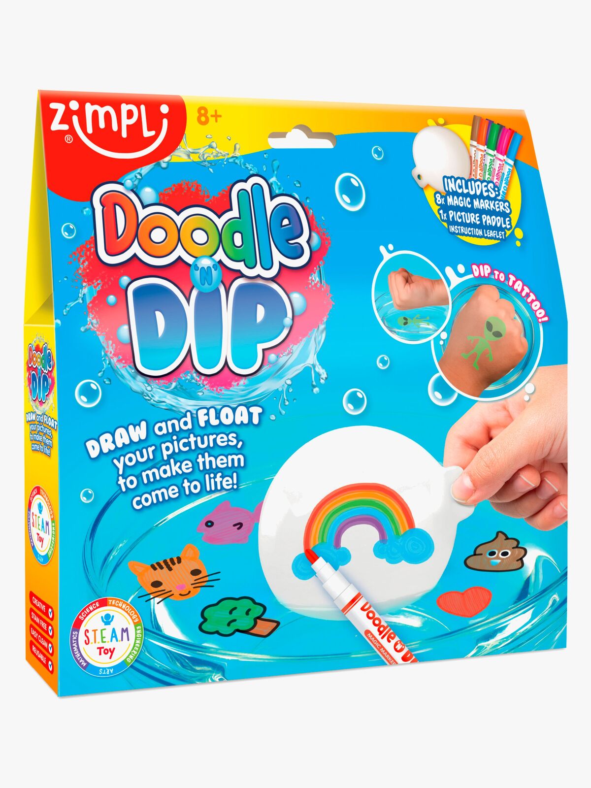 Zimpli Kids Kids Doodle 'N'Dip Tatoveringssett