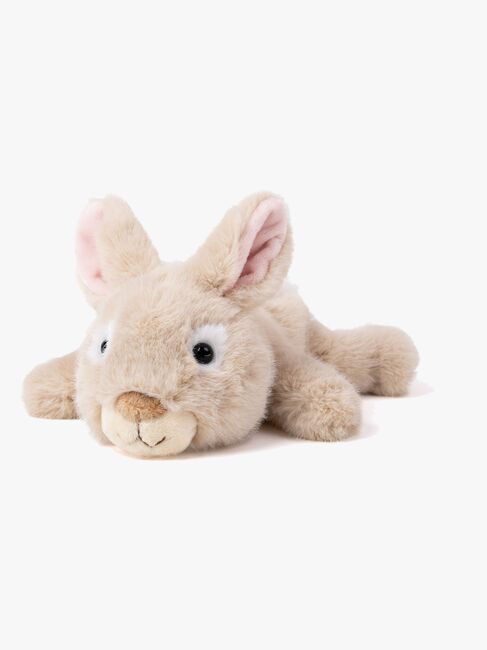 Teddykompaniet Kosedyr Liggende Kanin 28 cm, Beige
