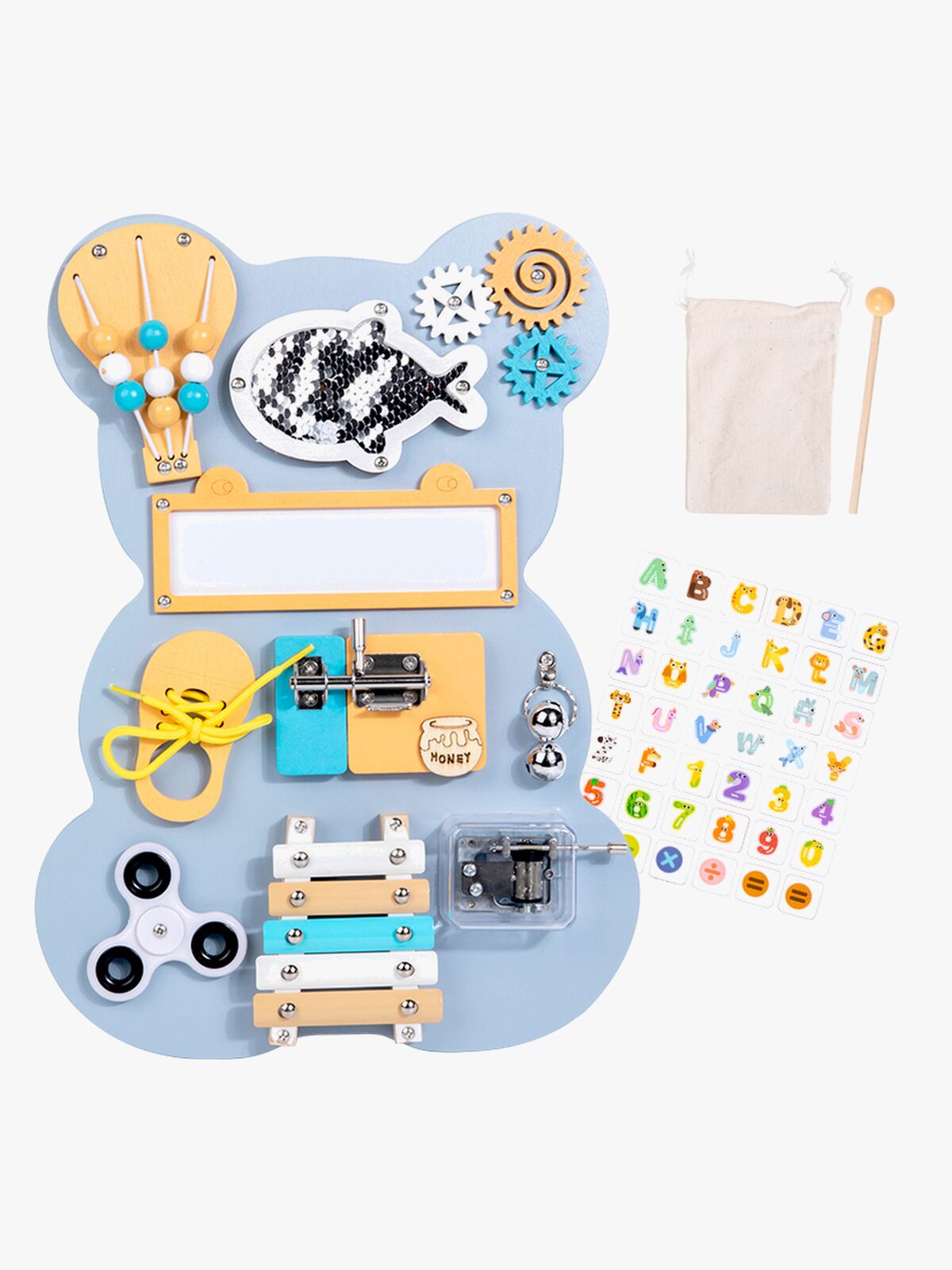 Hemmingsen Kids Mini Aktivitetstavle med Spilledåse