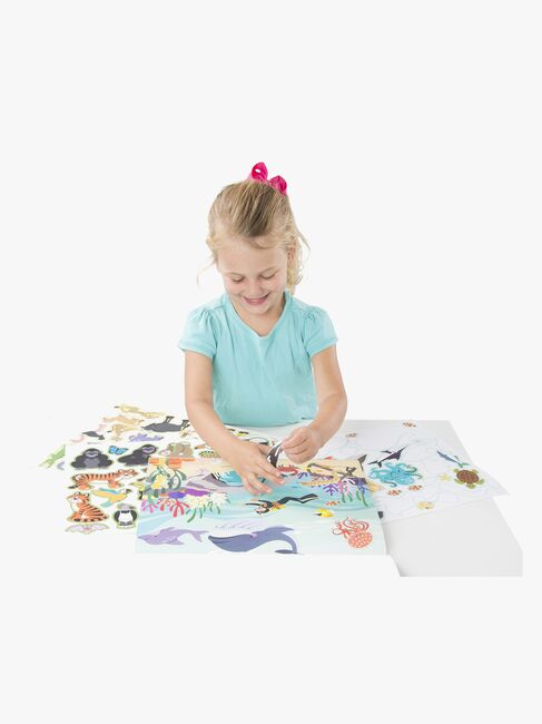Melissa & Doug Gjenbrukbar Klistremerkebok Dyr
