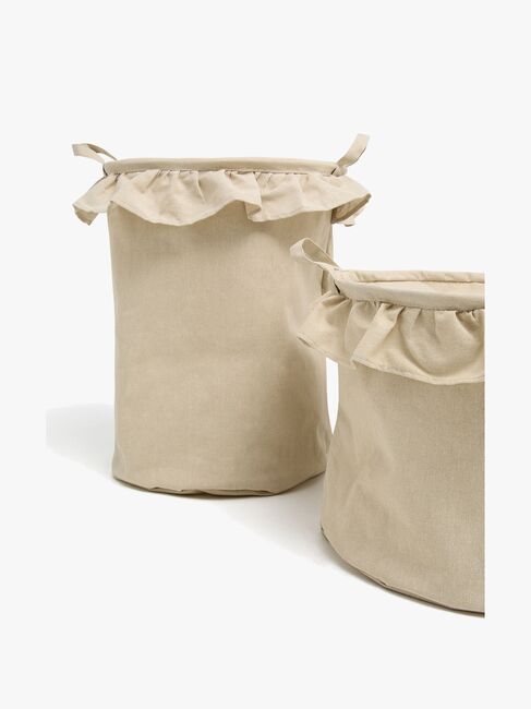 Alice & Fox DEMI Oppbevaringskurver 2-Pakk, Beige Linen