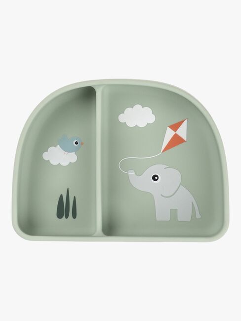 Done By Deer Playground Delt Tallerken Stick & Stay, Green