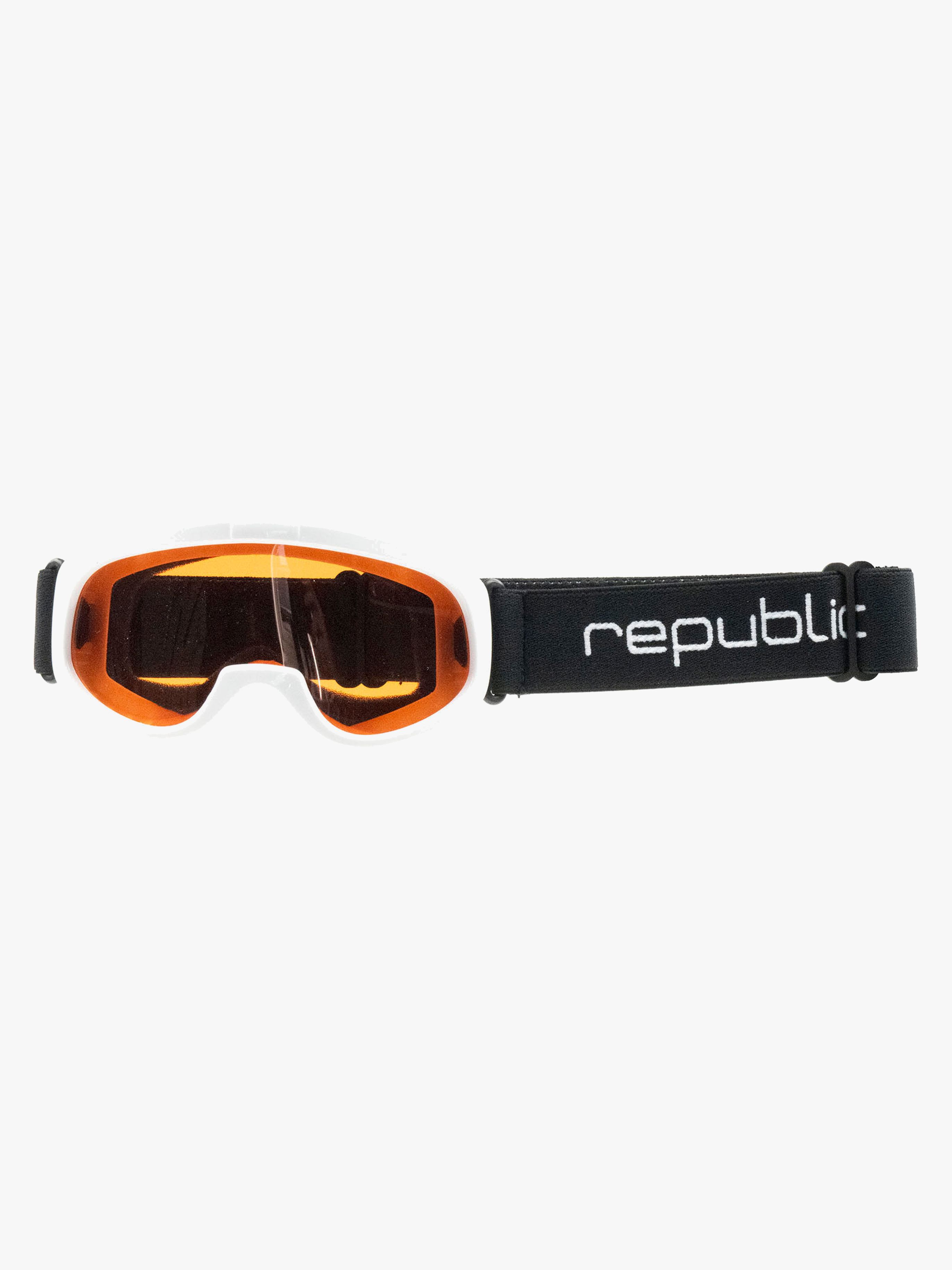 Republic Goggle R610 Kids Skibriller, White - Alpint