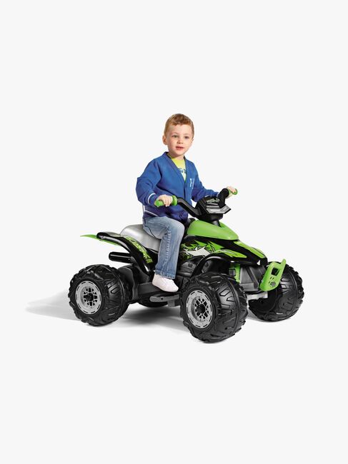 Peg Perego Corral T-Rex Firhjuling 330W, Grønn/Svart