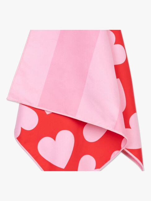 Swim Essentials Hearts Badehåndkle, Red
