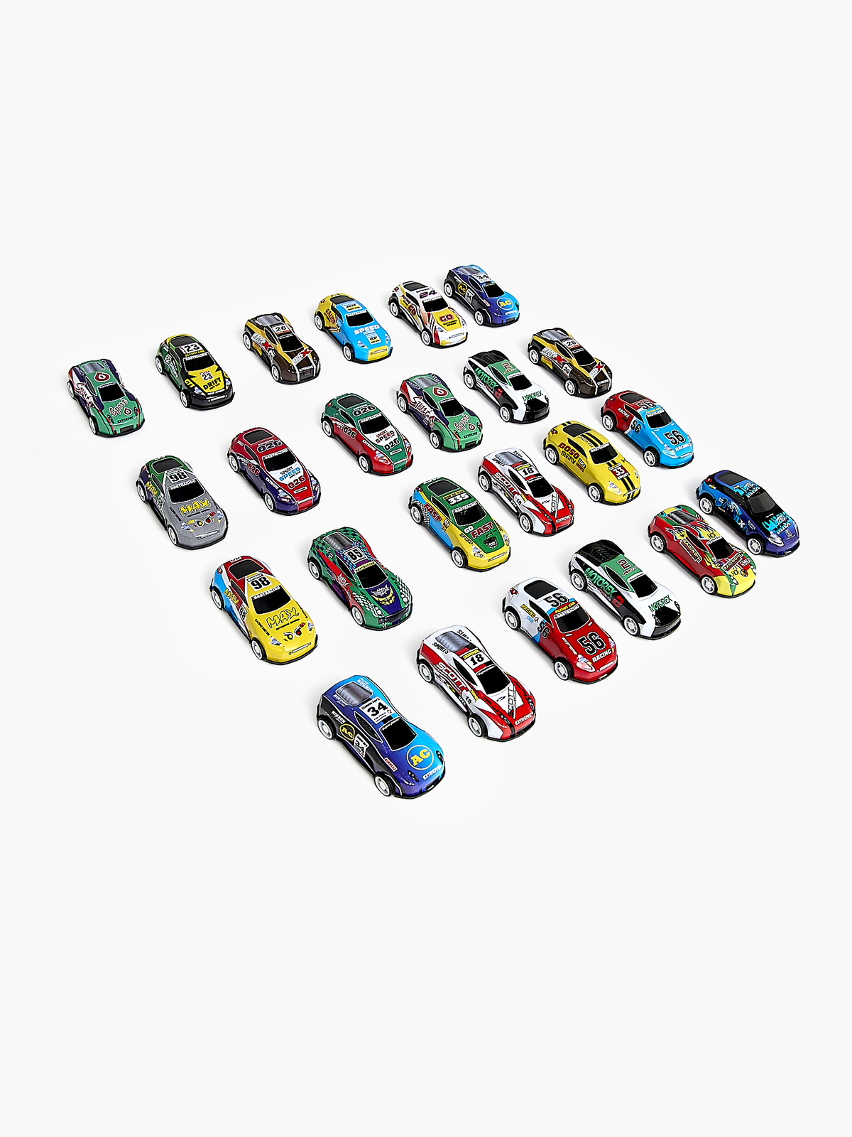 Alex's Garage Trekk Opp-funksjon Racerbiler 24 Stk